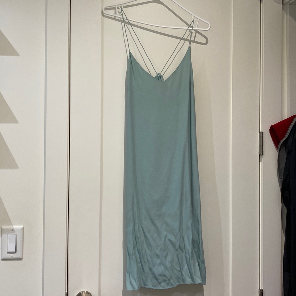 Aritzia turquoise summer dress